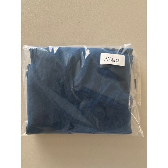 Raya Sun Womens Large Blue Embroidered Drawstring Tie Back Sleeveless Tank Dress - Picture 11 of 11